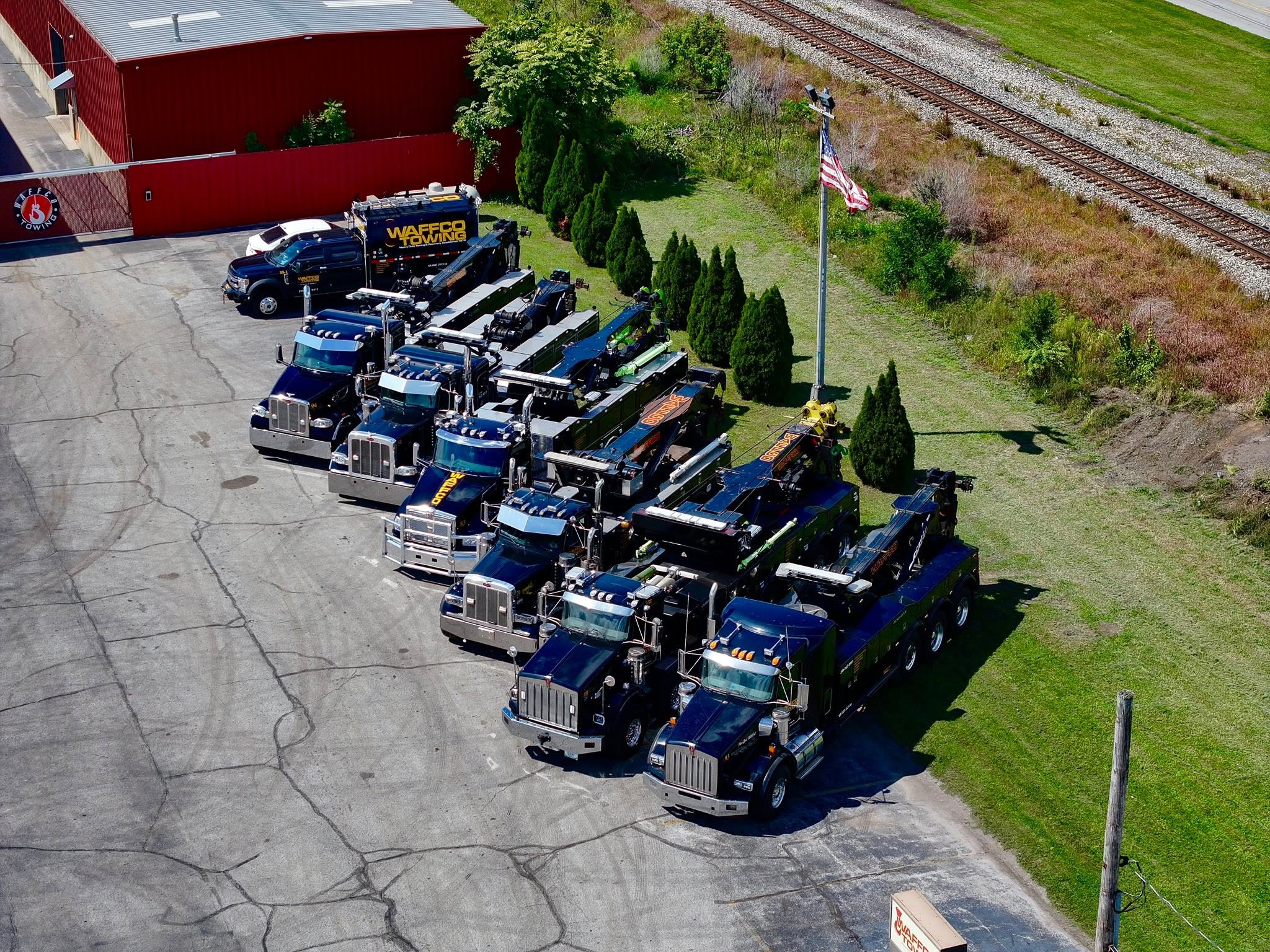 Waffco rotator fleet at the yard